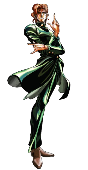 Full-body render of Kakyoin's iconic pose